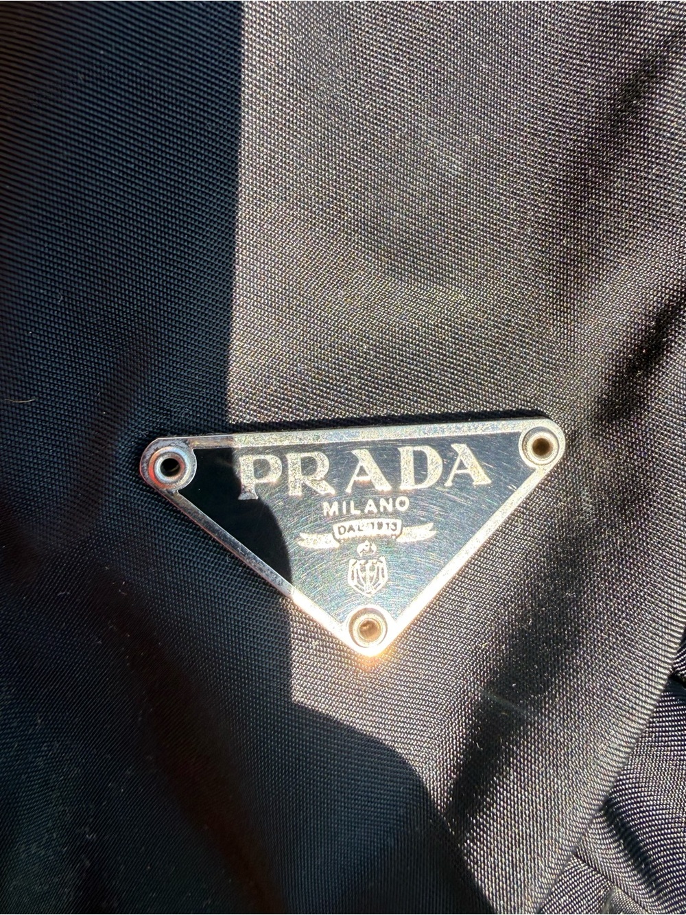 Prada Black Nylon Messenger Crossbody Clean Condition Includes COA - Picture 6 of 9
